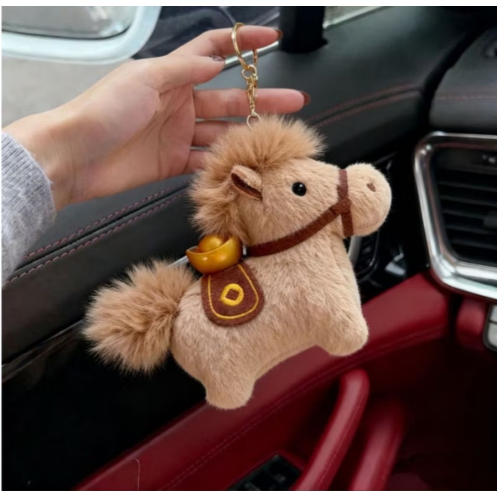 棕色小馬（馬上有錢）吊飾/玩偶/掛件/娃娃-細節圖9