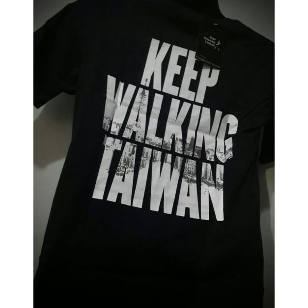 男上衣短袖上衣Keep working Taiwan紀念潮T上衣L號-細節圖3