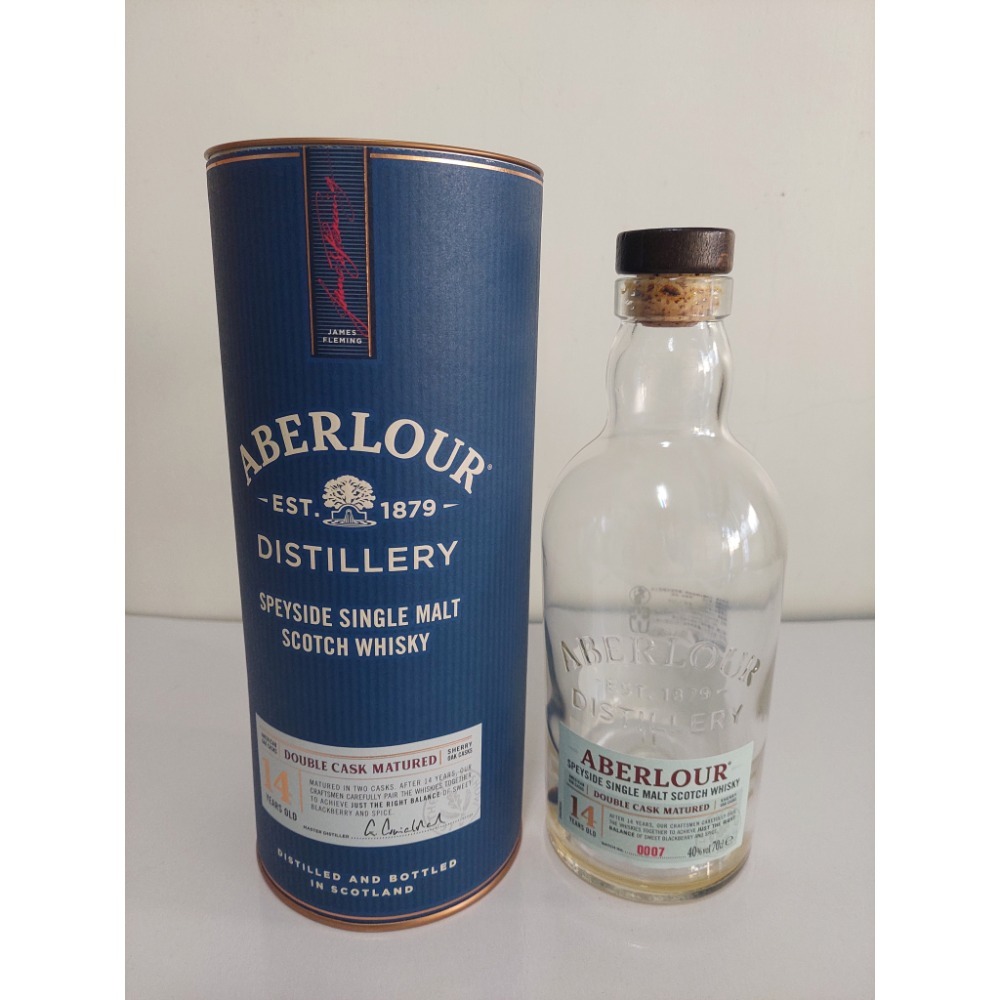 百富亞伯樂空瓶酒瓶玻璃瓶空盒-細節圖3