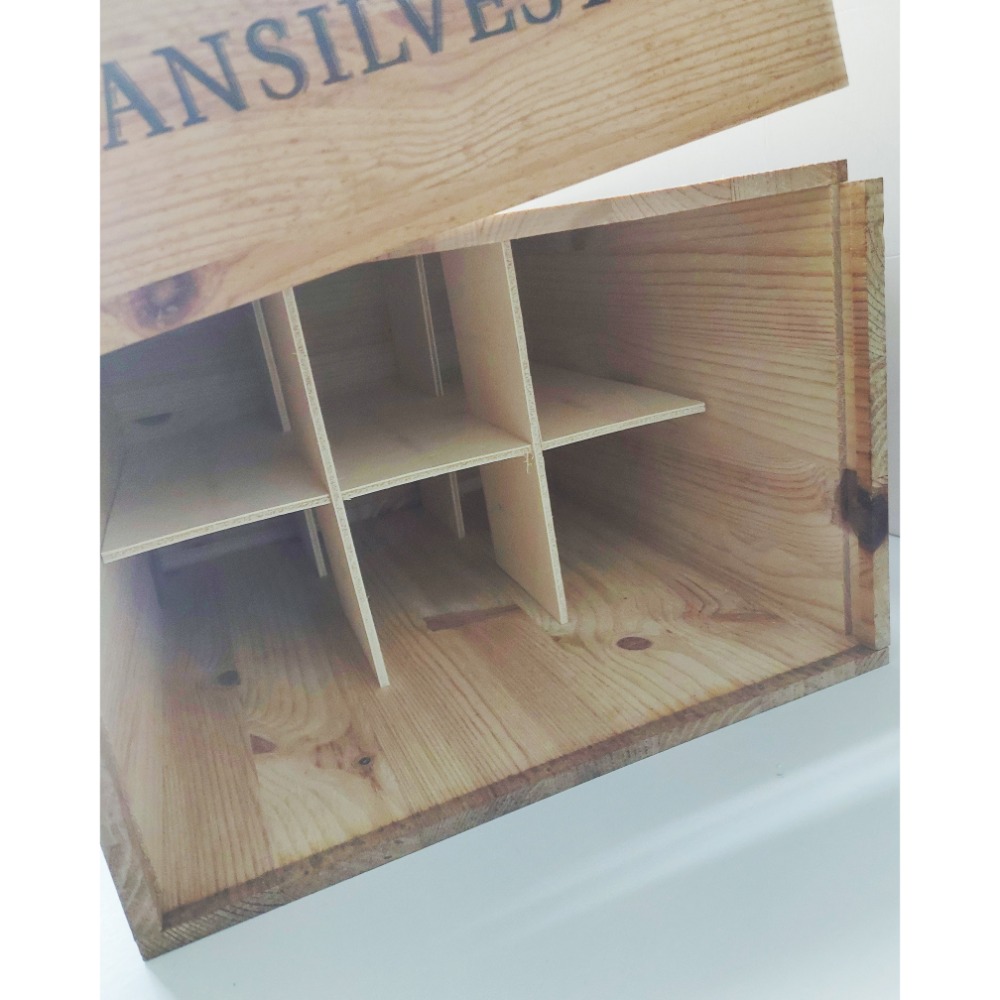 二手木箱紅酒箱收納箱子-細節圖2