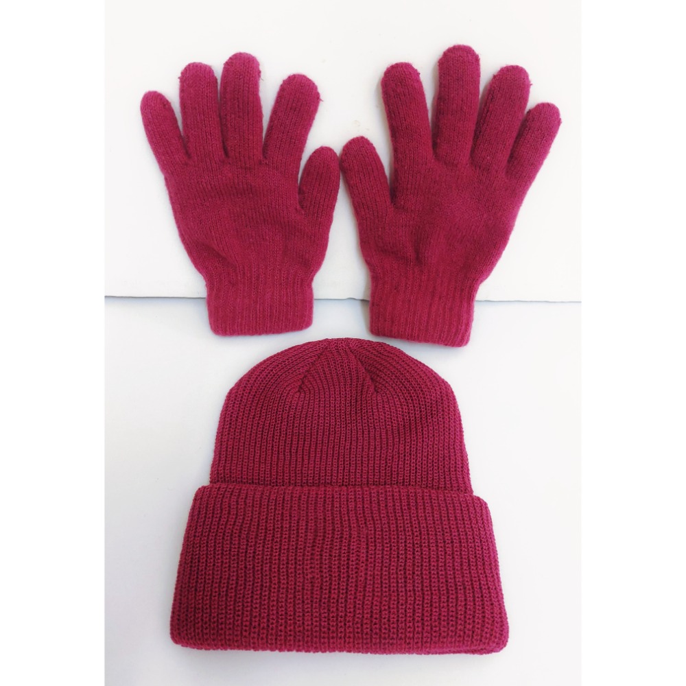 毛帽+手套組安妮兔保暖商品紅藍二款-細節圖2