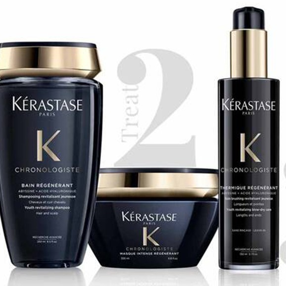 KERASTASE 卡詩 黑鑽極萃逆時三件組(洗250ml+髮膜200ml+聚光熱活精華150ml)有中標 0932批發-細節圖2