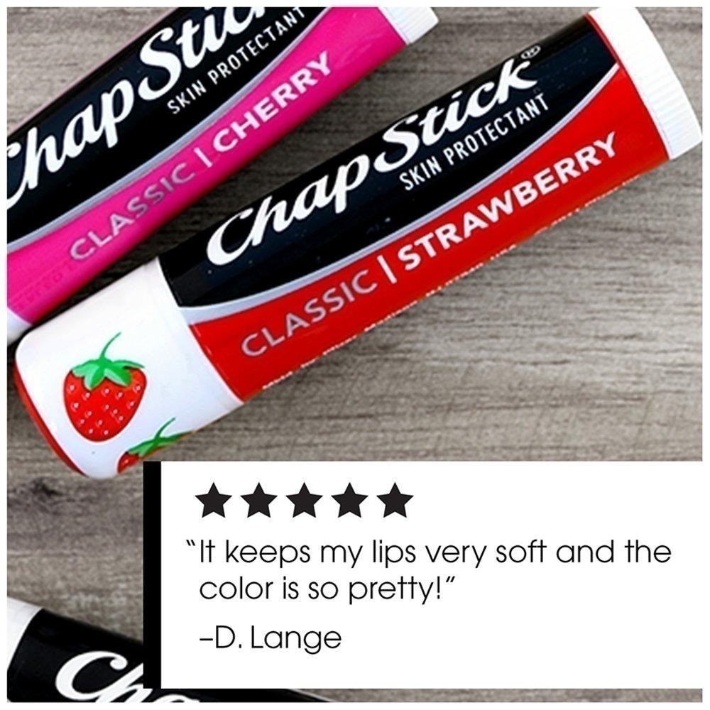 女人香氛✈ ChapStick 護唇膏 草莓護唇膏 櫻桃 薄荷 蘋果 美國第一品牌 比Carmex暢銷-細節圖4