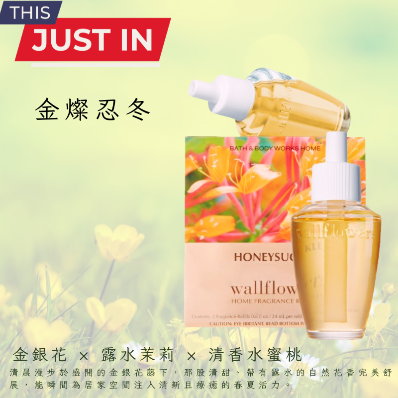 女人香氛✈ 美國 Bath & Body Works Wallflowers室內插電香 擴香小夜燈 薰香 補充瓶-規格圖7