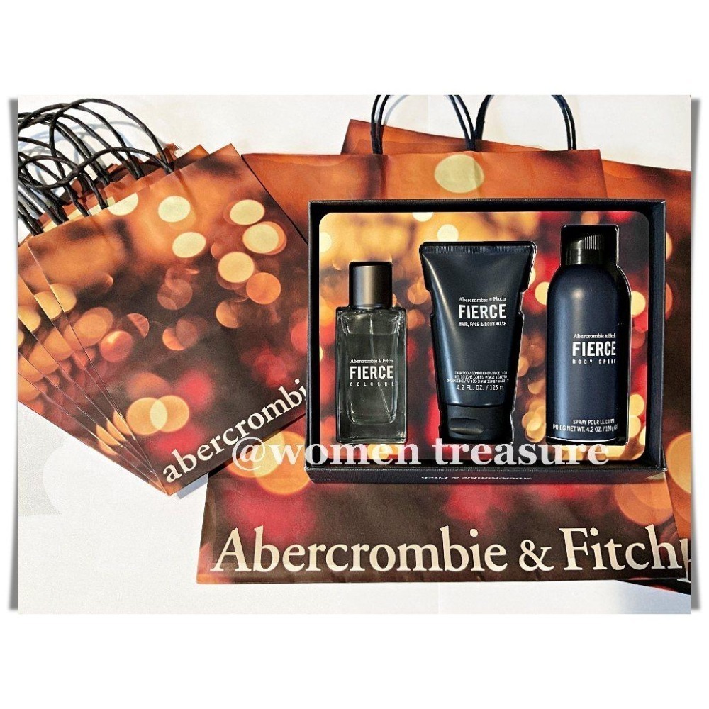 女人香氛✈ 美國 Abercrombie & Fitch 男性四合一沐浴露 FIERCE 運動必備 A&F 古龍水同款-細節圖2