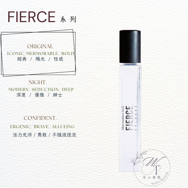 女人香氛✈ 美國 Abercrombie & Fitch 男性 古龍水 FIERCE 經典男香 淡香水 A&F 香水禮盒-規格圖4
