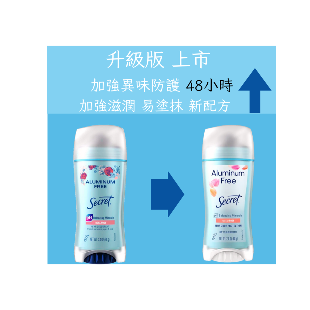 女人香氛✈ 美國Secret 48小時防護 新 敏感肌 隱形強效 體香膏 體香劑 無鋁鹽 抗汗抗臭 快乾 不沾衣-細節圖4
