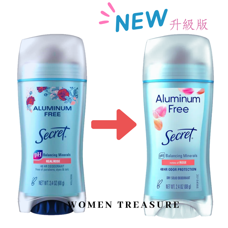 女人香氛✈ 美國Secret 48小時防護 新 敏感肌 隱形強效 體香膏 體香劑 無鋁鹽 抗汗抗臭 快乾 不沾衣-規格圖5