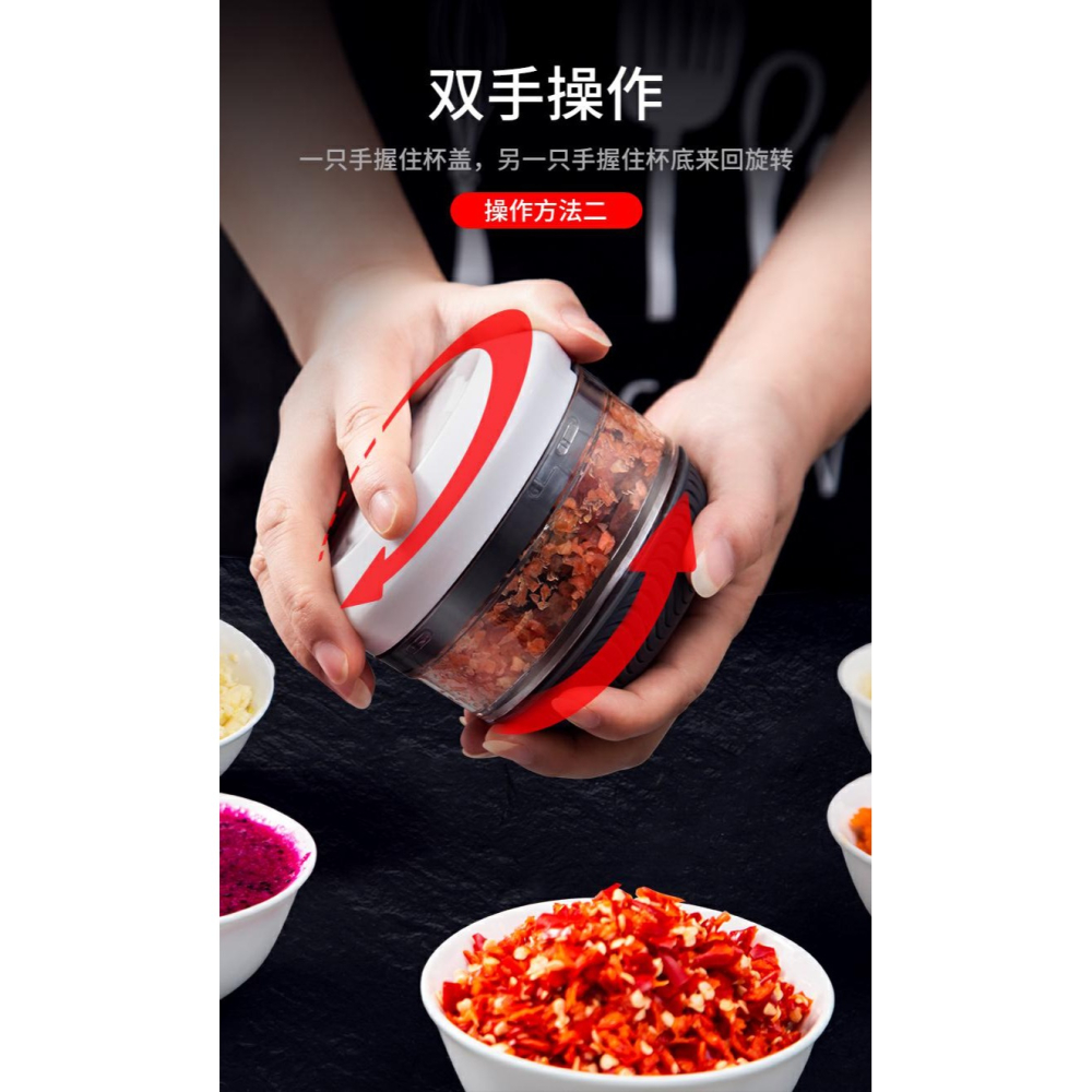 寶寶嬰兒輔食/ 轉轉樂蒜泥機  全新品~綠色-細節圖4