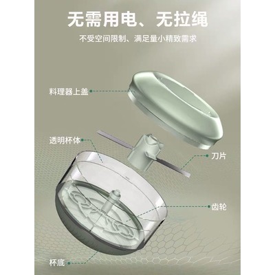 寶寶嬰兒輔食/ 轉轉樂蒜泥機  全新品~綠色-細節圖7