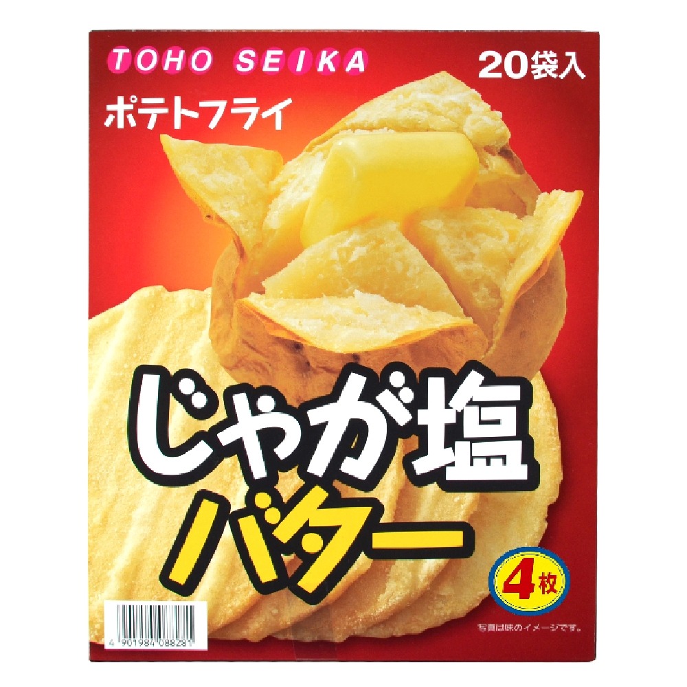 【拾味小鋪】日本 東豐製菓 TOHO SEIKA 奶油鹽味薯片20袋 盒裝 220g-細節圖2