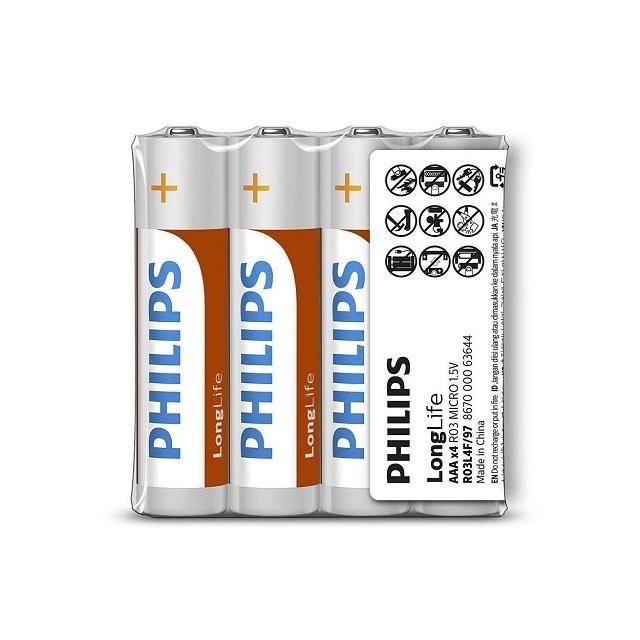 電池 乾電池 飛利浦 碳鋅電池 PHILIPS 三號電池 四號電池 3號(AA) 4號(AAA)-細節圖2