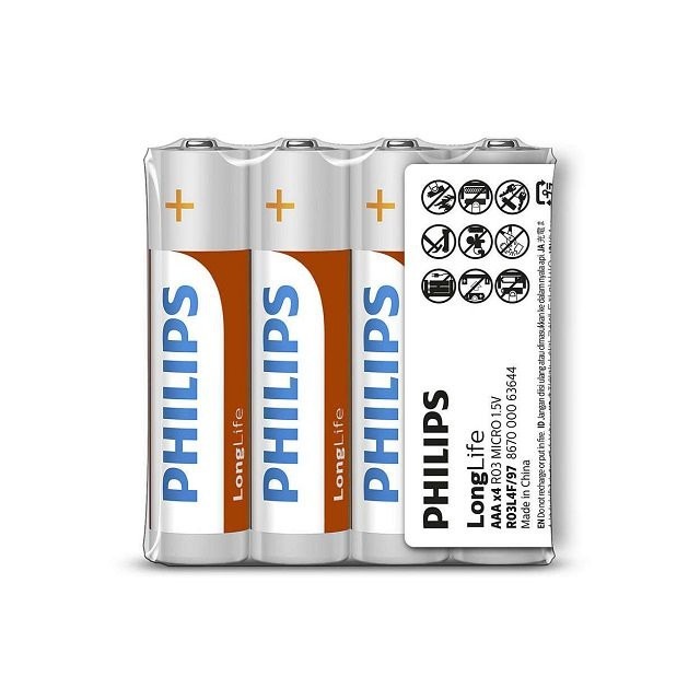 電池 乾電池 飛利浦 碳鋅電池 PHILIPS 三號電池 四號電池 3號(AA) 4號(AAA)-規格圖6