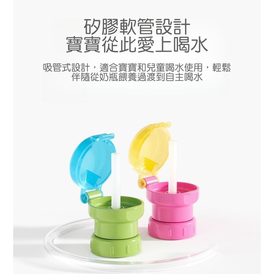 【苗栗現貨&含發票】 寶特瓶吸管蓋 寶特瓶替換蓋 寬口小口兩用 吸管蓋 水杯吸管 礦泉水瓶蓋 寶寶防嗆吸管蓋 帶瓶吸管蓋-細節圖3