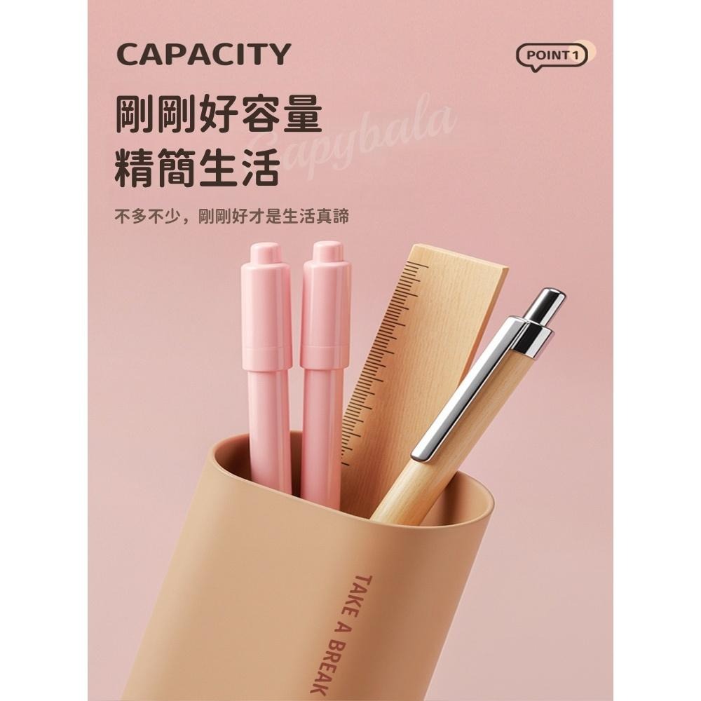 【苗栗現貨&含發票】 卡皮巴拉造型文具盒 筆筒 雙用收納盒 便攜桌面收納-細節圖2