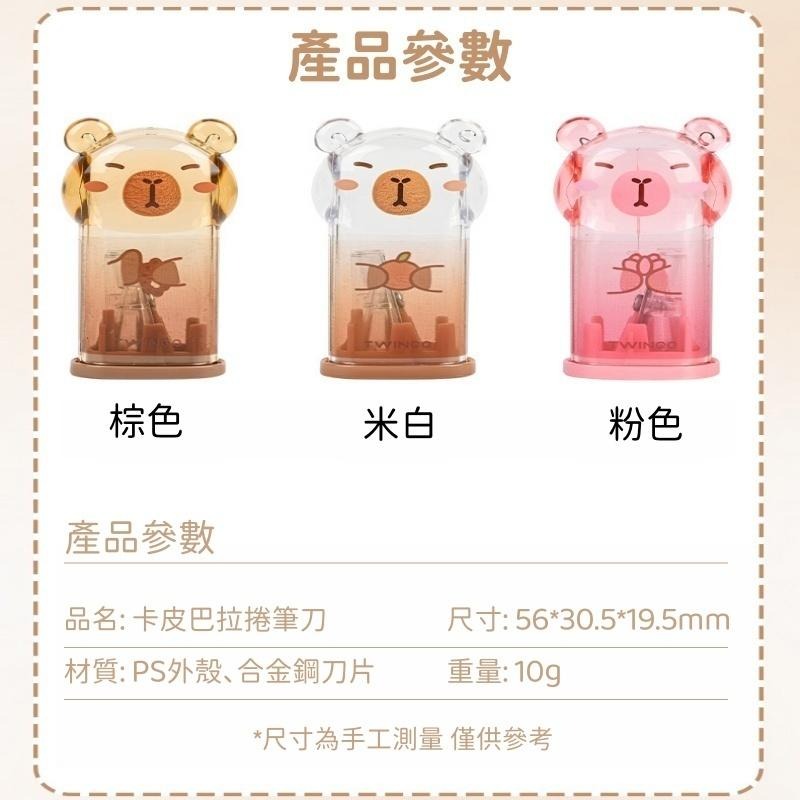 【苗栗現貨&含發票】 削筆器 捲筆刀 水豚削筆器｜美術專用刀頭✧透明倉✧桌上小擺件✧療育一整天-細節圖9