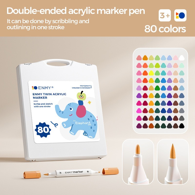 【苗栗現貨&含發票】 ENMY 恩米 雙頭丙烯馬克筆 丙烯馬克筆 塗鴉筆 麥克筆 彩色筆 畫圖筆 畫筆 繪畫-規格圖9
