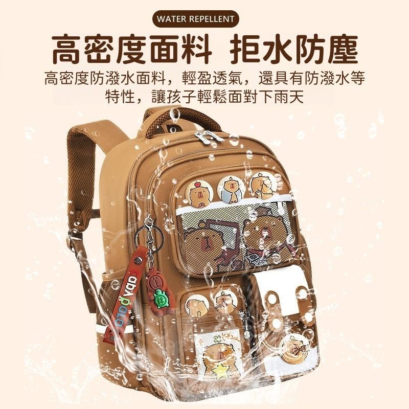 【苗栗現貨&含發票】 書包 兒童書包 書包小學生 小學生書包 書包 防潑水大容量│分層收納│舒適減壓│小學生書包推薦-細節圖5