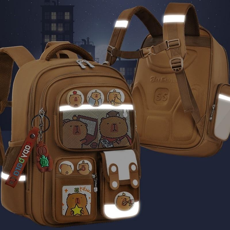 【苗栗現貨&含發票】 書包 兒童書包 書包小學生 小學生書包 書包 防潑水大容量│分層收納│舒適減壓│小學生書包推薦-細節圖6