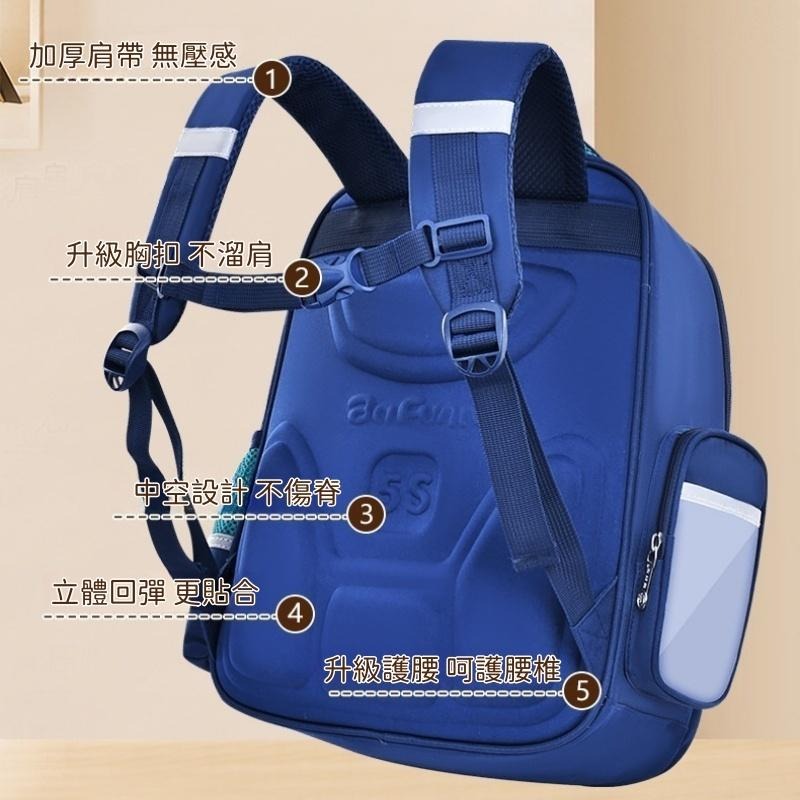 【苗栗現貨&含發票】 書包 兒童書包 書包小學生 小學生書包 書包 防潑水大容量│分層收納│舒適減壓│小學生書包推薦-細節圖8