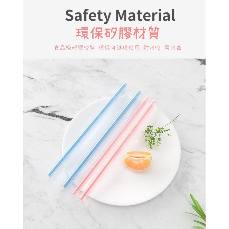 【苗栗現貨&含發票】 兒童吸管 矽膠吸管 帶帽吸管組 重複使用 安全吸管-細節圖3