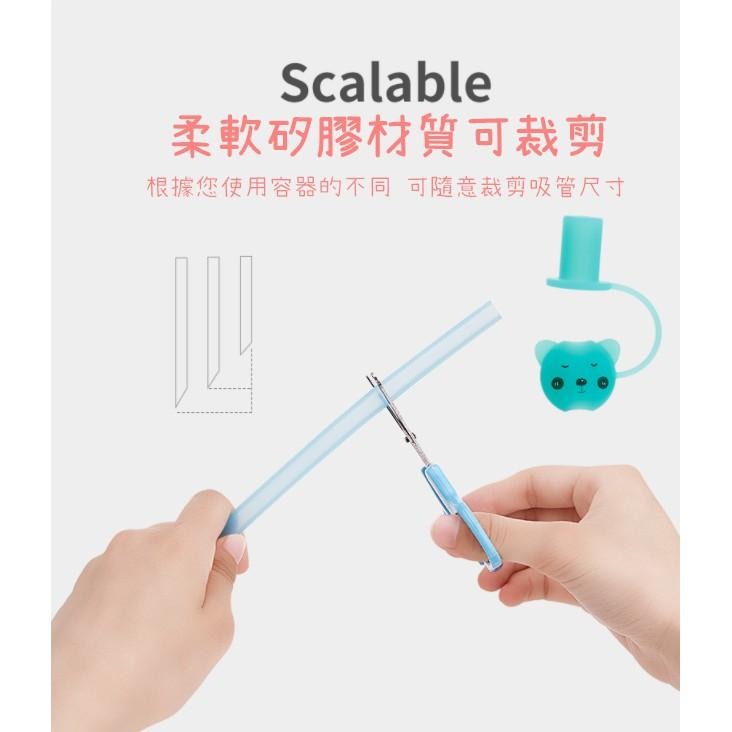 【苗栗現貨&含發票】 兒童吸管 矽膠吸管 帶帽吸管組 重複使用 安全吸管-細節圖6