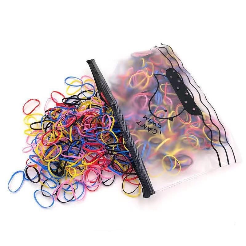 【苗栗現貨&含發票】 兒童橡皮筋 兒童綁髮 綁髮橡皮筋 兒童髮圈 彩色橡皮筋 橡皮筋髮圈 髮圈橡皮筋-細節圖2