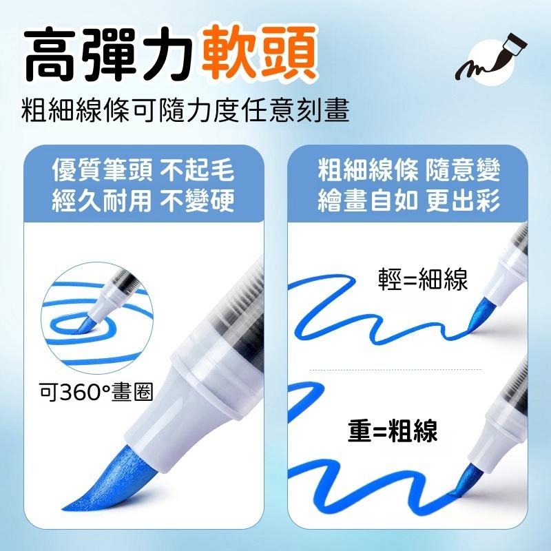 【苗栗現貨&含發票】 丙烯馬克筆 直液丙烯筆 直液式軟頭丙烯筆 Touchmark專業繪圖馬克筆｜ASTM認證/兒童安全-細節圖3