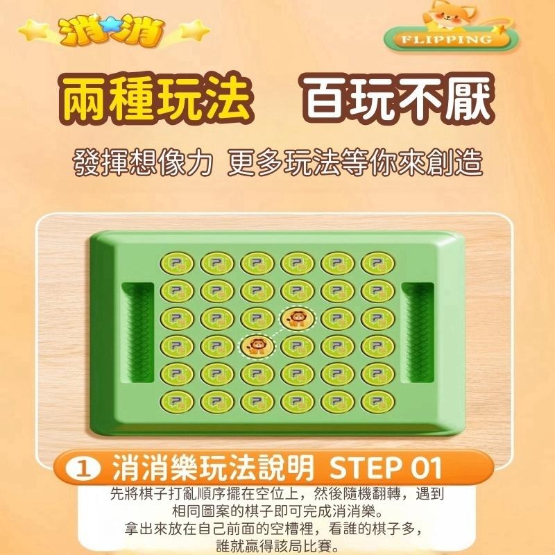 【苗栗現貨&含發票】 翻轉棋 翻翻棋記憶大挑戰｜雙模式對戰桌遊｜認知力UP｜兒童節禮物推薦-細節圖7