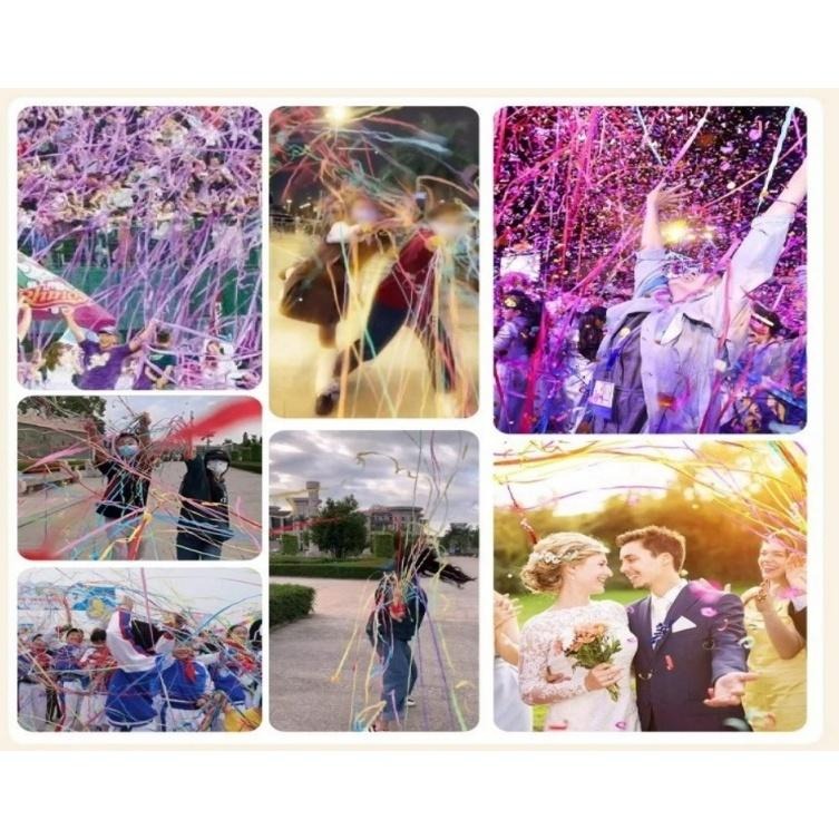 【苗栗現貨&含發票】畢業 畢業彩帶 彩帶 生日彩帶 手拋彩帶 婚禮彩帶 婚禮畢業生日氣氛道具 慶典裝飾 派對拋撒神器-細節圖3
