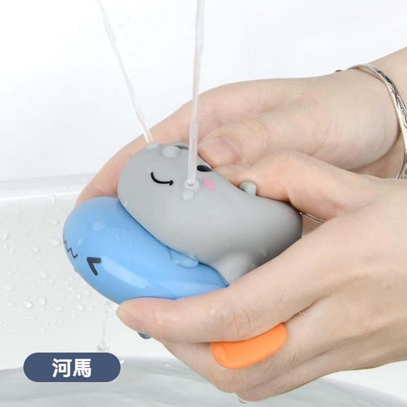 【苗栗現貨&含發票】 洗澡玩具 恐龍飛魚、河馬飛魚 拉繩洗澡玩具 戲水玩具-規格圖6