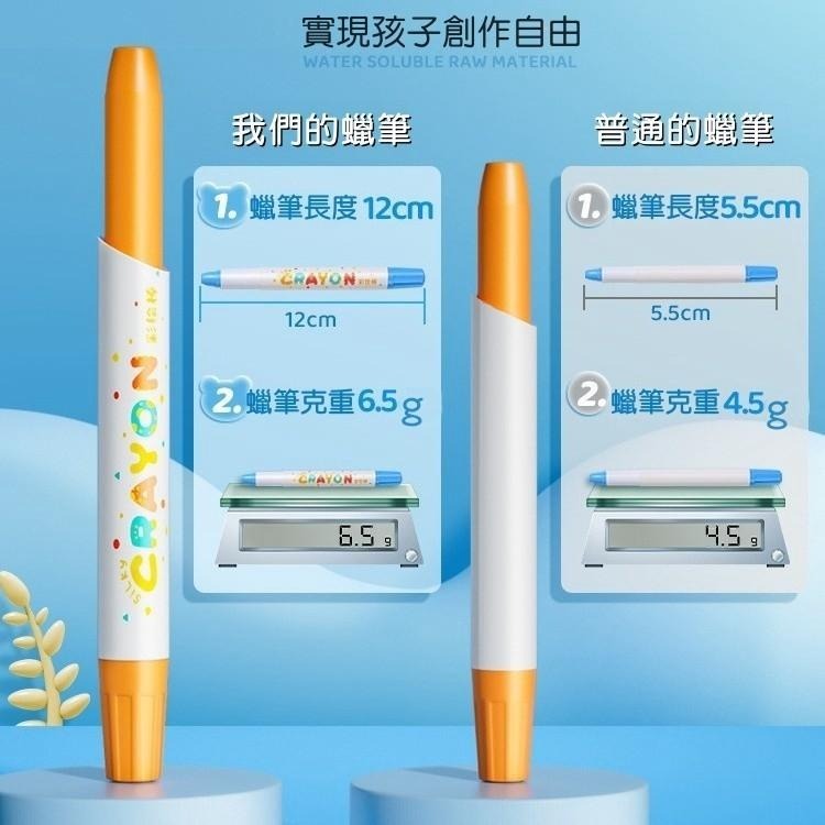 【苗栗現貨&含發票】 兒童蠟筆 可水洗 著色筆 彩色蠟筆 絲滑蠟筆 旋轉蠟筆 水彩蠟筆 牛奶蠟筆 筆桿蠟筆-細節圖5