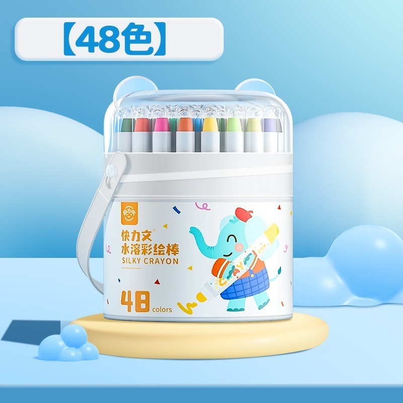 【苗栗現貨&含發票】 兒童蠟筆 可水洗 著色筆 彩色蠟筆 絲滑蠟筆 旋轉蠟筆 水彩蠟筆 牛奶蠟筆 筆桿蠟筆-規格圖9