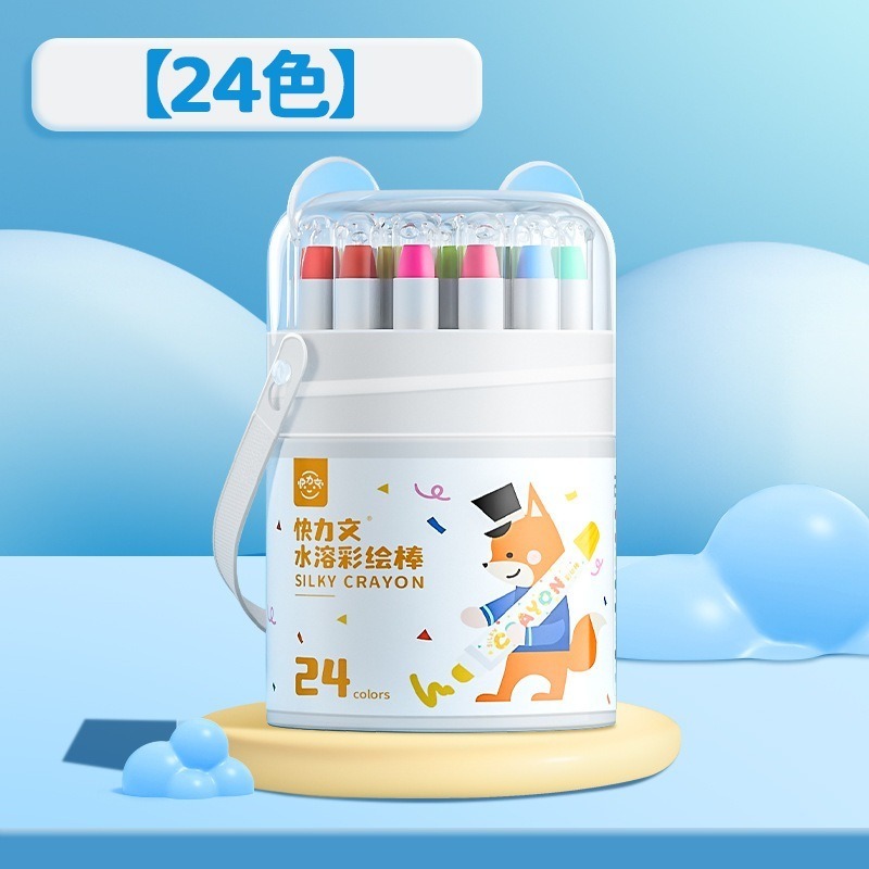 【苗栗現貨&含發票】 兒童蠟筆 可水洗 著色筆 彩色蠟筆 絲滑蠟筆 旋轉蠟筆 水彩蠟筆 牛奶蠟筆 筆桿蠟筆-規格圖9