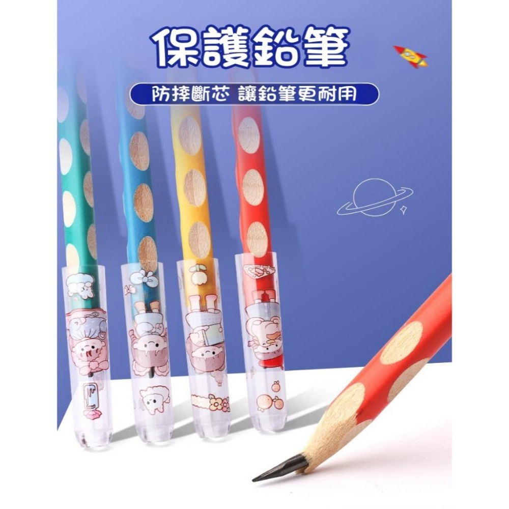【苗栗現貨&含發票】 卡皮巴拉 三角鉛筆 筆蓋 延長器 鉛筆蓋 透明筆蓋 鉛筆保護 粗鉛筆蓋 鉛筆延長 安全透氣孔-細節圖2