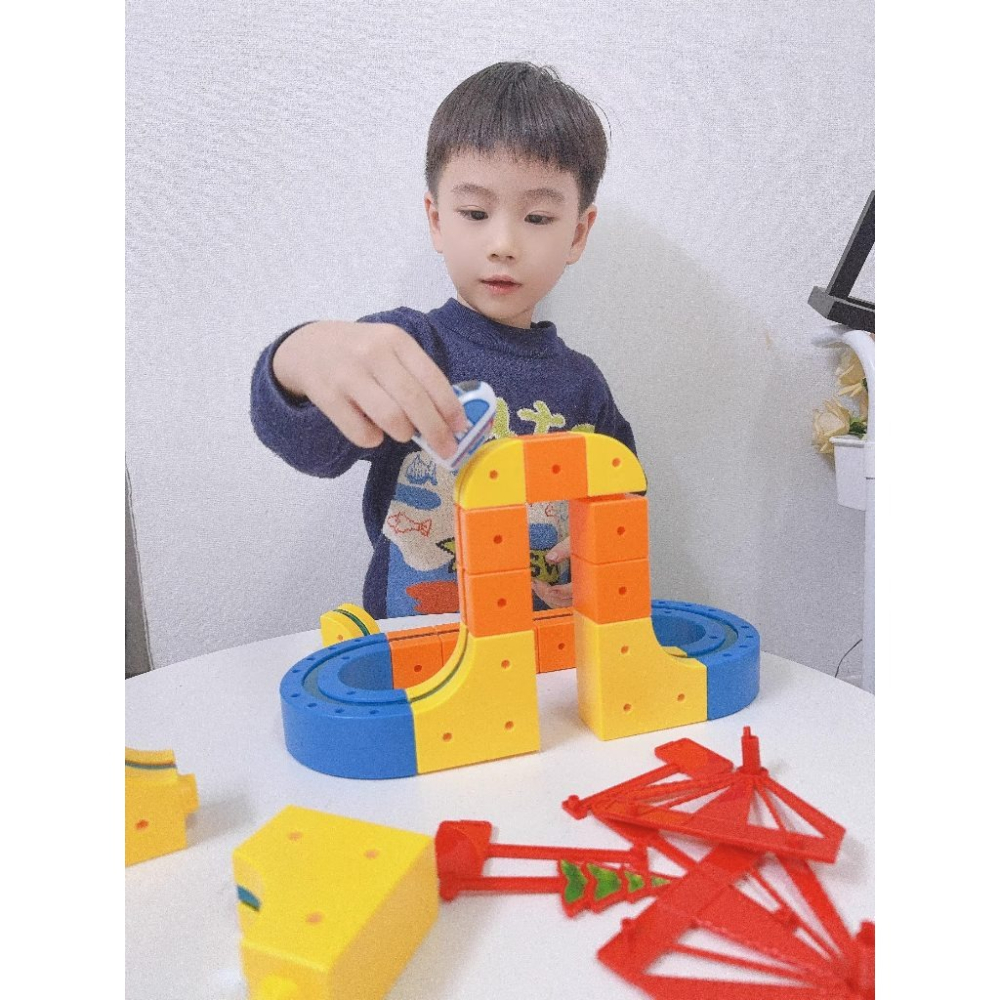 磁力軌道車 磁力車 積木 反重力磁吸火車 火車軌道組 軌道車 拼接軌道玩具 兒童節禮物 益智組裝玩具-細節圖6