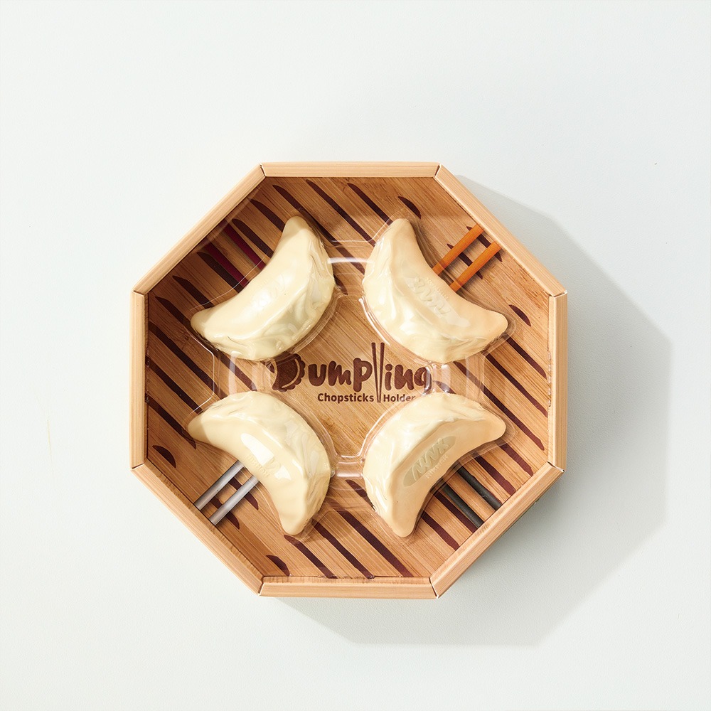 Dumpling Chopsticks Holder水餃造型多用途筷架 4件套組-細節圖2