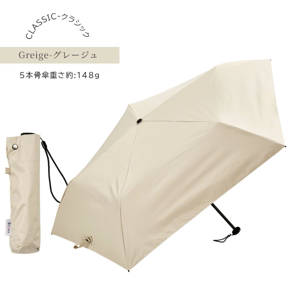 「日本原裝進口」KIZAWA極輕量晴雨兩用傘‧銷售冠軍 U.Light系列-規格圖11