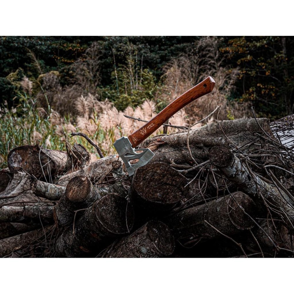 日野戶外~TKS 狂斧 斧頭 砍柴 劈柴 露營 野營 營火 生火 烤肉 起火 砍木 砍柴 不鏽鋼斧頭-細節圖2