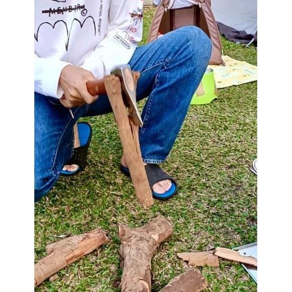 日野戶外~TKS 狂斧 斧頭 砍柴 劈柴 露營 野營 營火 生火 烤肉 起火 砍木 砍柴 不鏽鋼斧頭-細節圖4