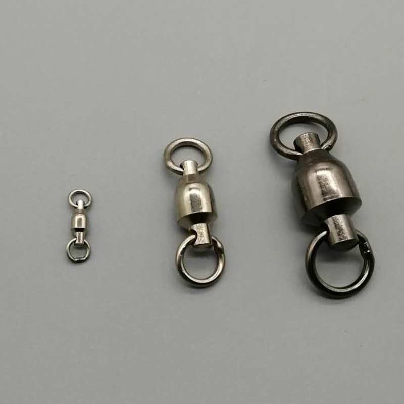 日野戶外~雙圈焊接培林轉環 8字環 培林轉環 釣魚 路亞 溪釣 池釣 海釣 美式轉環-細節圖2