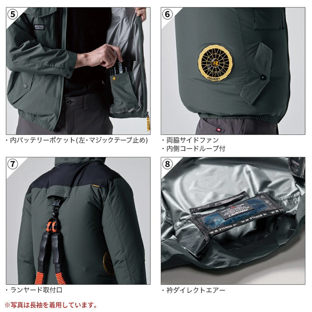 【日本直送】巴特雷空調服 AC1154 背心-側腰開孔(非現貨)-細節圖4