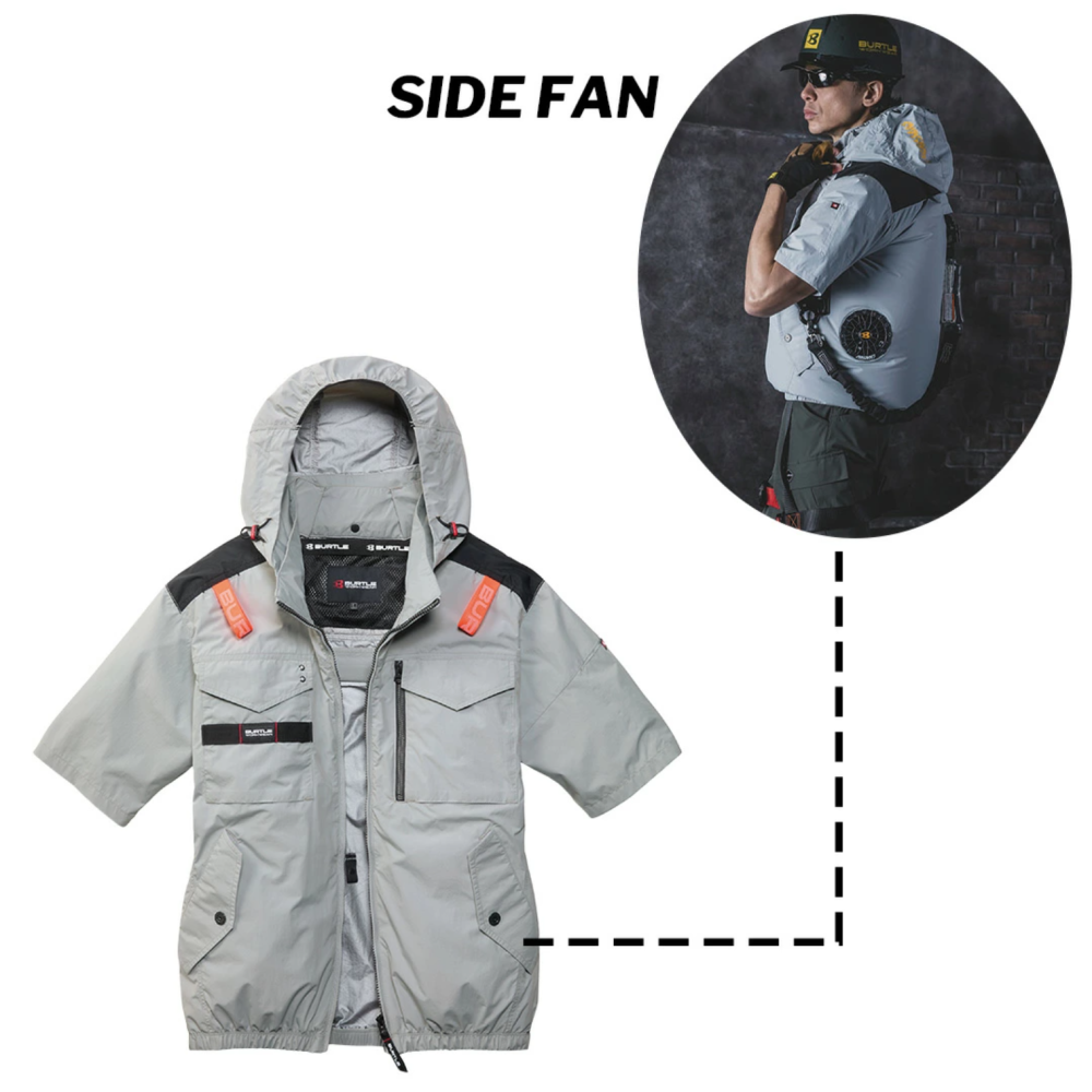 【日本直送】巴特雷空調服 AC1156 短袖-側腰開孔(非現貨)-細節圖3