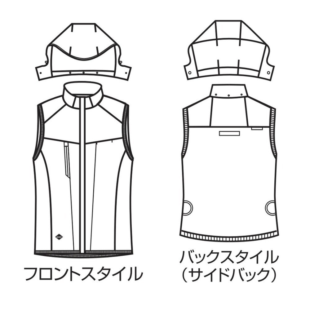 【日本直送】巴特雷空調服 AC2094 背心-側腰開孔(非現貨)-細節圖4