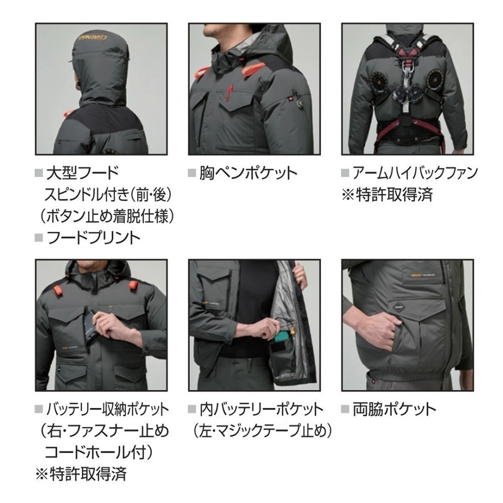 【日本直送】巴特雷空調服 款式-AC2106 短袖 上背開孔(非現貨)-細節圖4