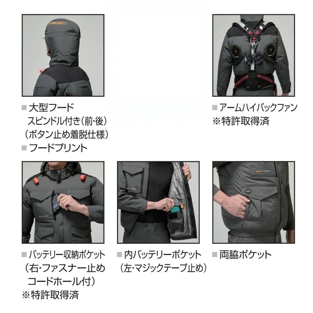 【日本直送】巴特雷空調服 AC2104 背心 上背開孔(非台灣現貨)-細節圖4
