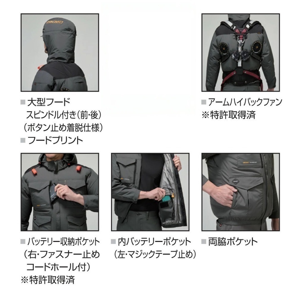 【日本直送】巴特雷空調服 AC2104 背心-上背開孔(非現貨)-細節圖4