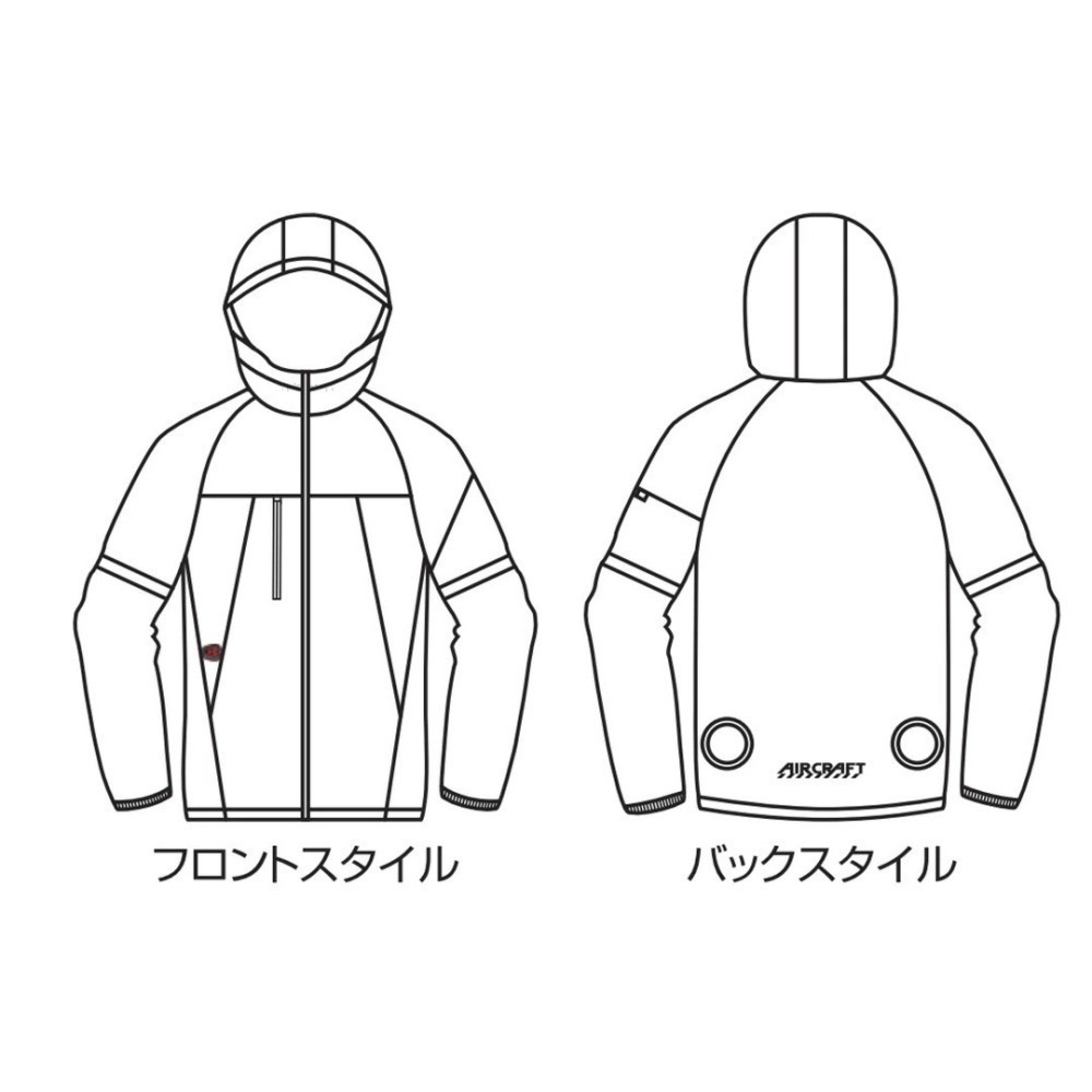 【日本直送】巴特雷空調服 AC2121 雙模可拆袖-低腰開孔(非現貨)-細節圖6