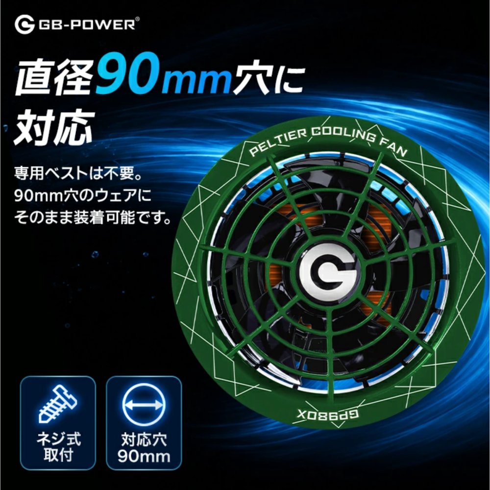 【日本直送】日本長信 Nagashin GB-POWER GP980X 30V 珀爾帖一體式主動製冷風扇組(非現貨)-細節圖5