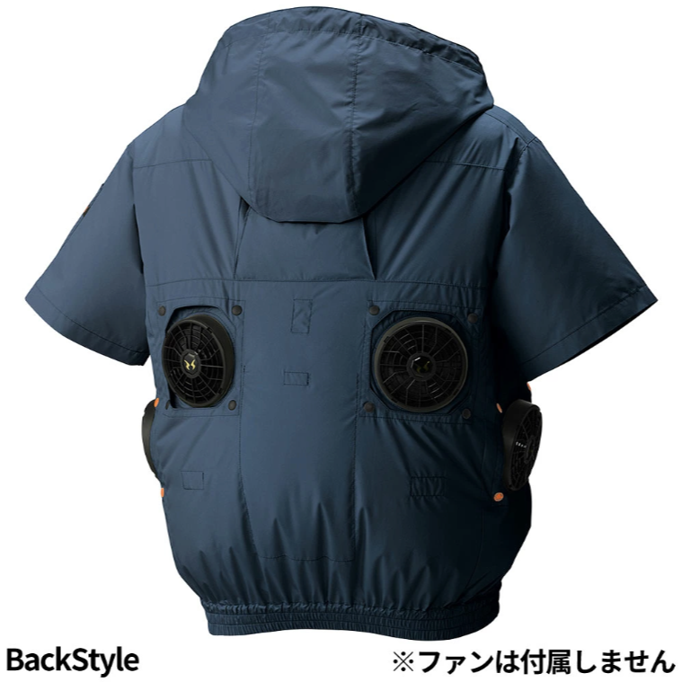 【日本直送】ATACK BASE 空調風神服 3345 短袖-雙孔四孔可變(４つ穴・防曬鈦塗層・側腰與上背 4 風扇)-細節圖3